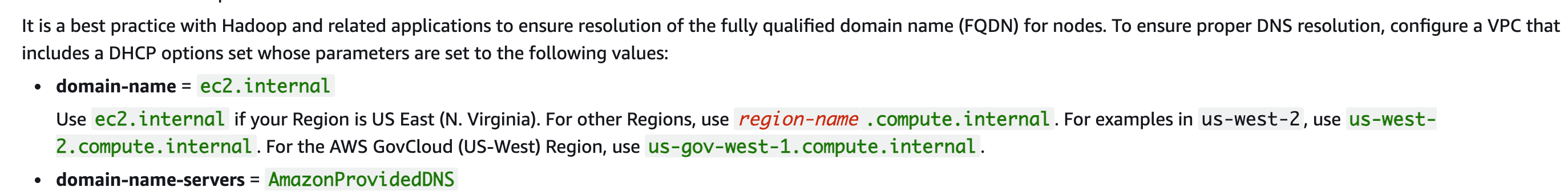 使用 region 作为 subdomain