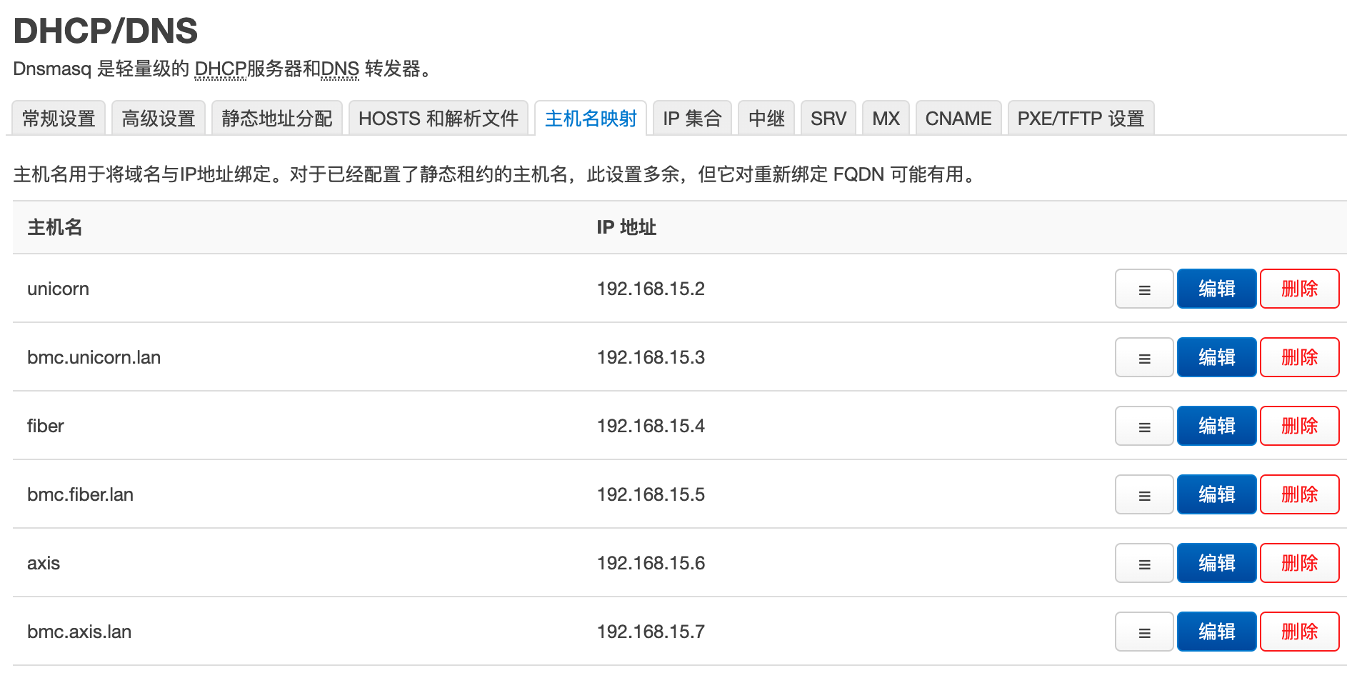 配置 <code>主机名映射</code>